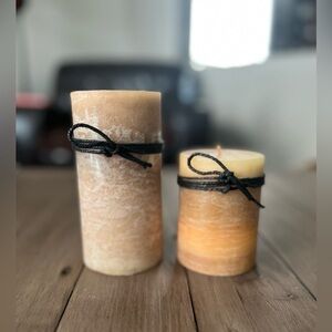 Pier 1 Imports Retired Unscented Unused 4” Pillar & 6” Pillar Candles